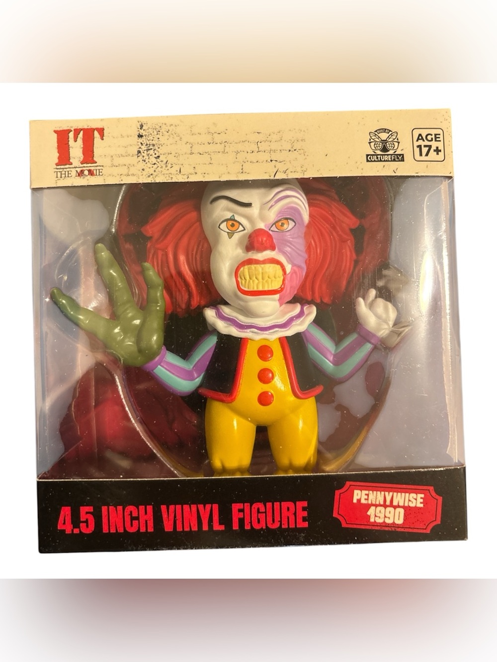 CultureFly Pennywise 1990 Collectible Vinyl Figure - Tim Curry IT version